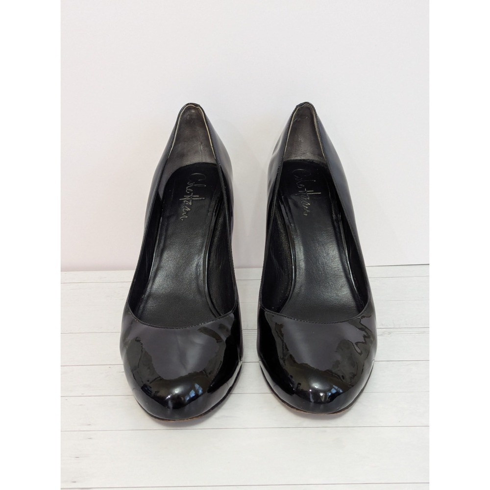 Women's Cole Haan Classic Black Patent Leather High Heel Pumps Size 7.5 B - Picture 6 of 16